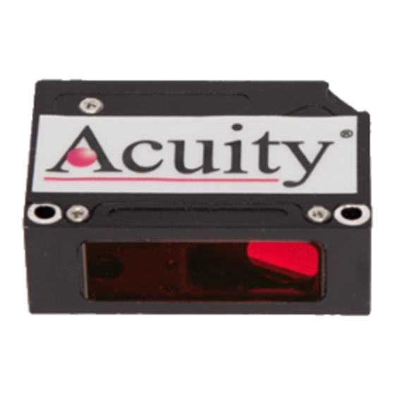 Acuity AR100 Super Compact Laser Sensor User Manual