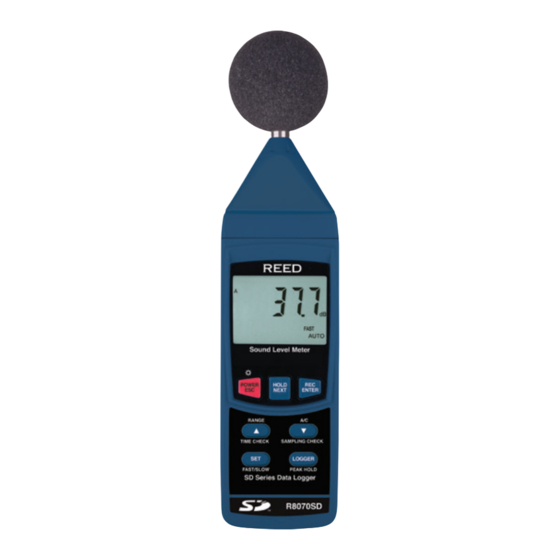 Reed Instruments R8060-NIST Instruction Manual