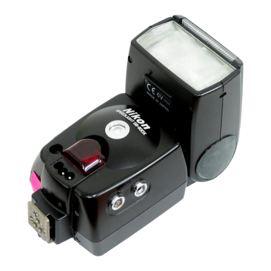 Nikon autofocus speedlight SB-80DX Manuals
