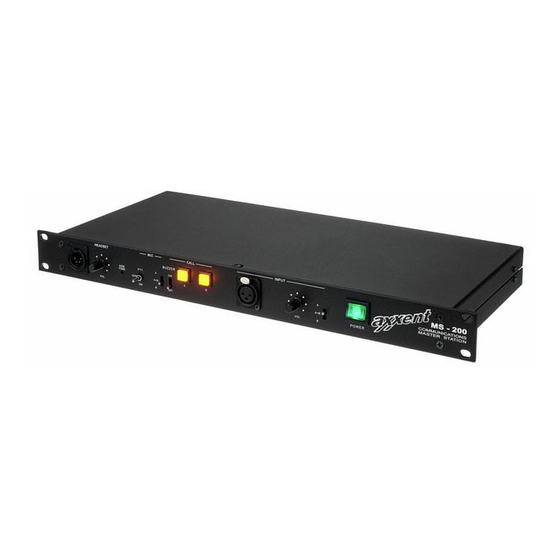 Axxent MS-200 Operation Manual