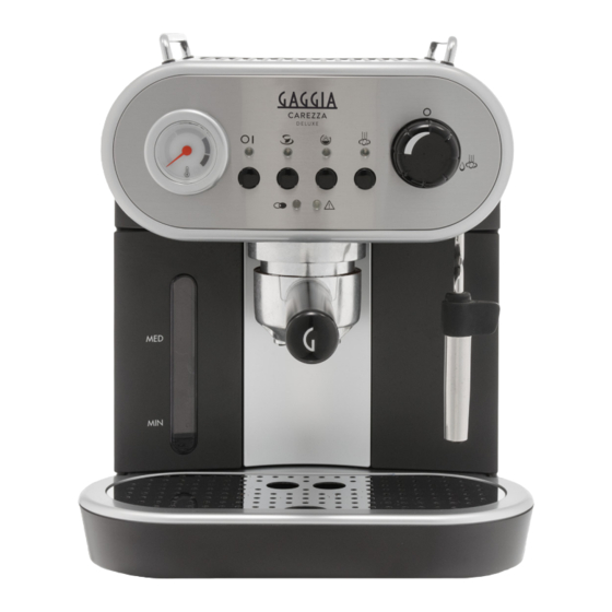 Gaggia Milano CAREZZA Operating Instructions Manual