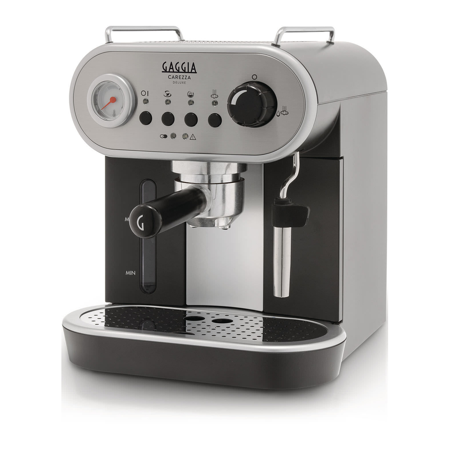 Gaggia Milano CAREZZA Operating Instructions Manual