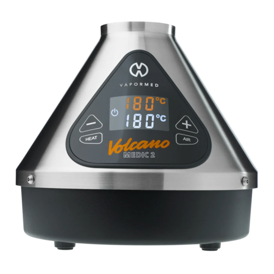Vapormed Volcano MEDIC 2 Instructions For Use Manual