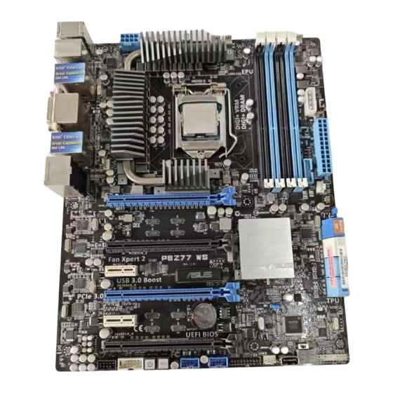 Asus P8Z77-WS Installation Manual