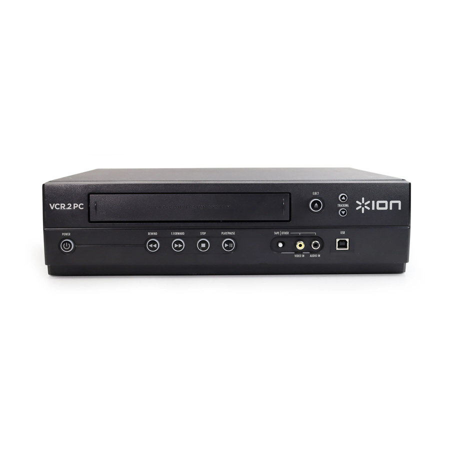 ION VCR 2 PC Quick Start Manual