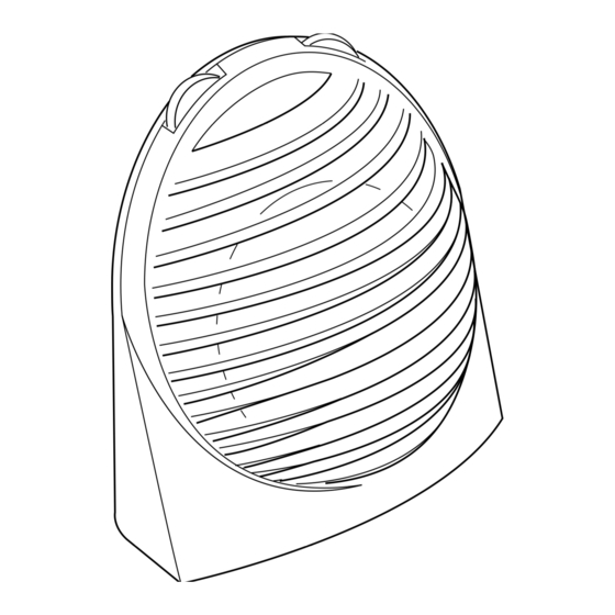 DeLonghi FAN HEATER Instruction Manual