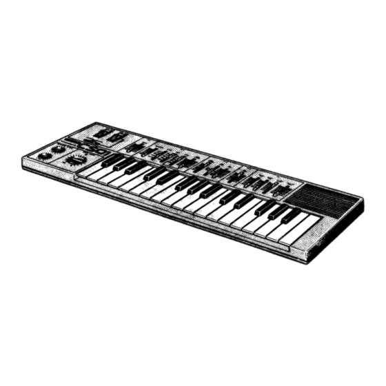Yamaha CS 01 Service Manual