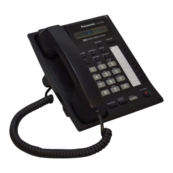 Panasonic KX-NT265 Quick Reference Manual