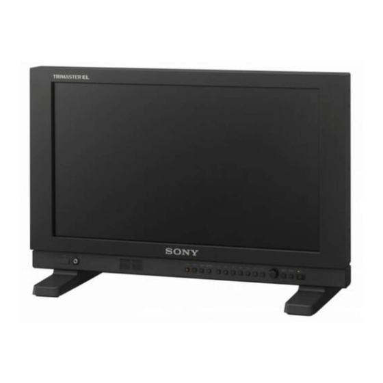 Sony PVM-A170 Operating Instructions Manual
