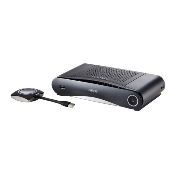 Barco CLICK SHARE CS-100 User Manual