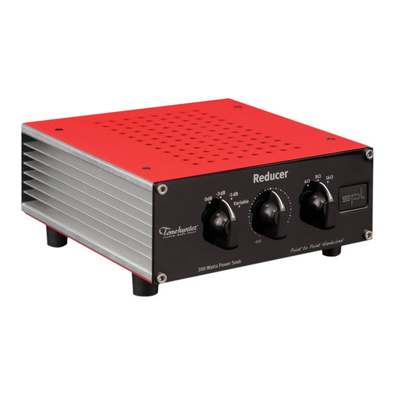 SPL Reducer 1160 Quick Manual