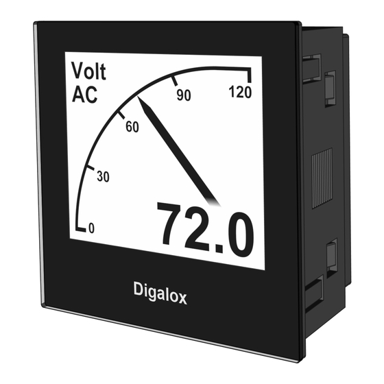 TDE Instruments Digalox DPM72-AV2 Instruction Manual