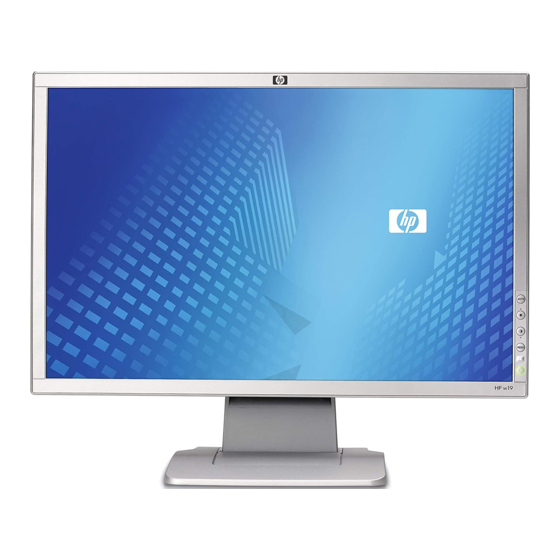 HP w19 - Widescreen LCD Monitor Panel Manuals