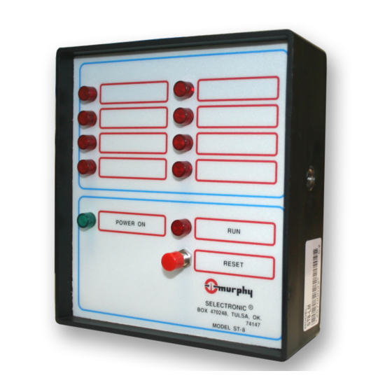 Murphy SELECTRONIC TATTLETALE ST8-LM Installation And Operation Instruction