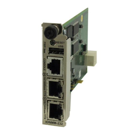Lantronix IONMM-232 Manuals