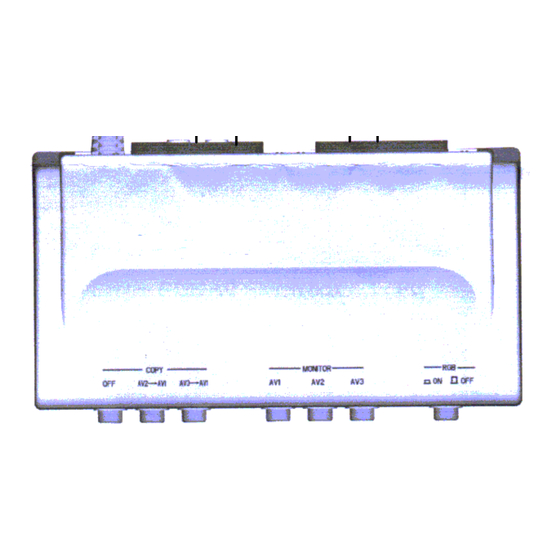 Vivanco SBX 94 SE AV CONTROL 3 Technical Data Manual