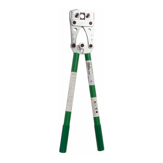 Greenlee K09-2SPGL Instruction Manual