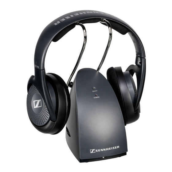 Как подключить наушники беспроводные синхайзер SENNHEISER RS 118 INSTRUCTION MANUAL Pdf Download ManualsLib