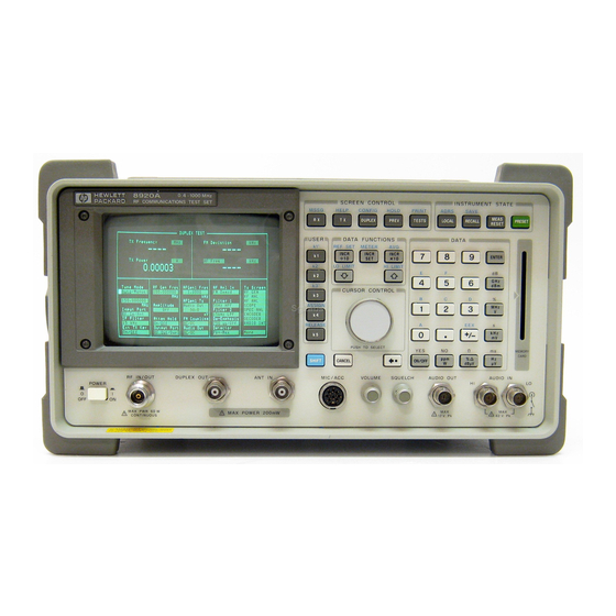 HP 8920A Application Handbook