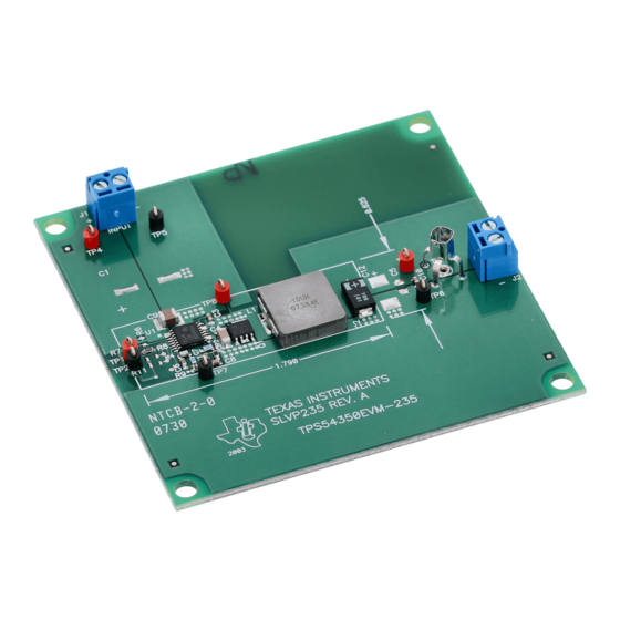 Texas Instruments SWIFT TPS54350EVM-235 User Manual