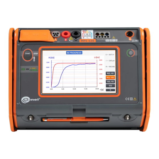 Sonel MPI-536 User Manual