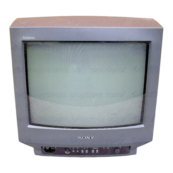 Sony Trinitron KV-14M1A Television Manuals