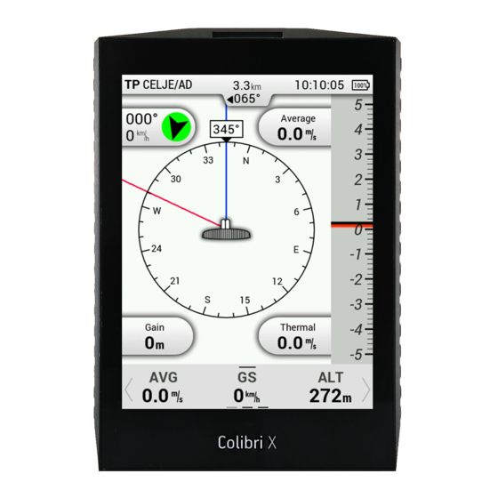 LX Navigation Colibri X Manuals