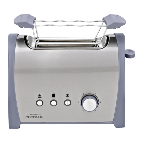 cecotec Steel&Toast 2S Instruction Manual