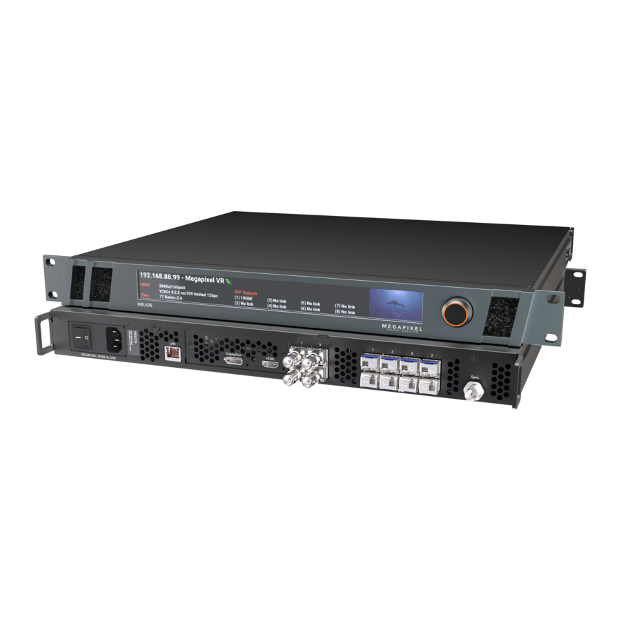 megapixel Helios User Manual