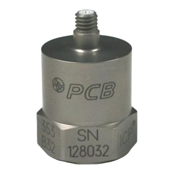 PCB Piezotronics 353B32 Installation And Operating Manual