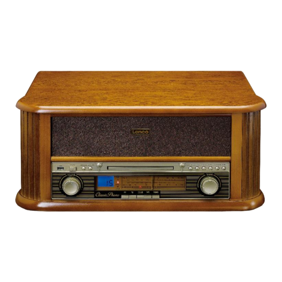 LENCO Classic Phono TCD-2550 User Manual