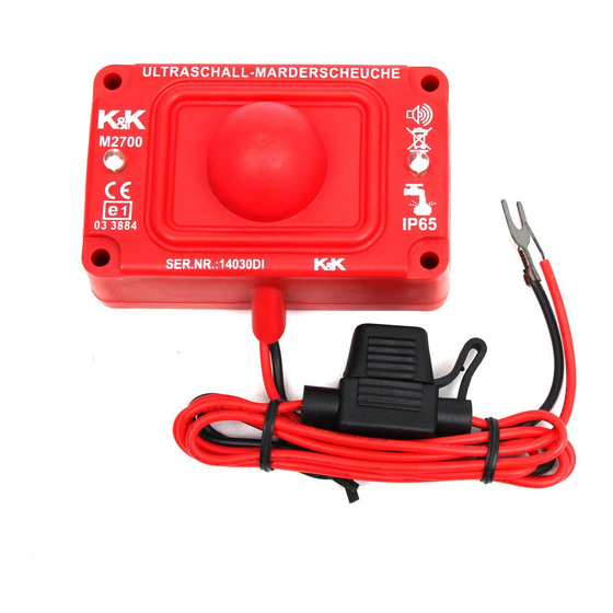 K&K M2700 Manual