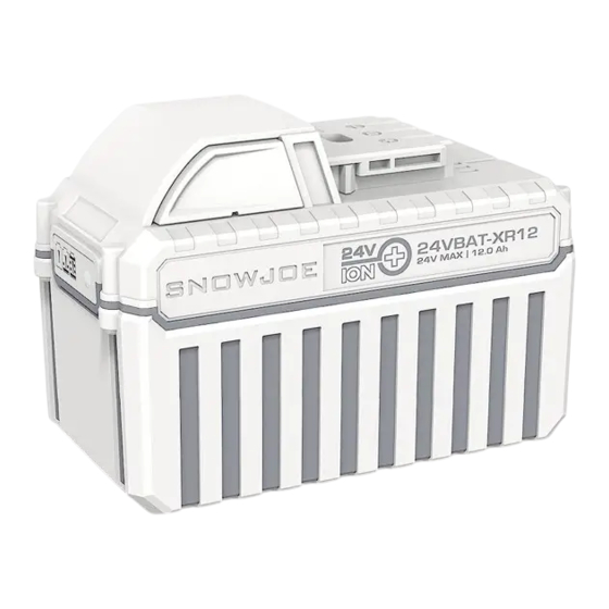 User Manuals: SNOWJOE 24VBAT-XR12 12V Battery