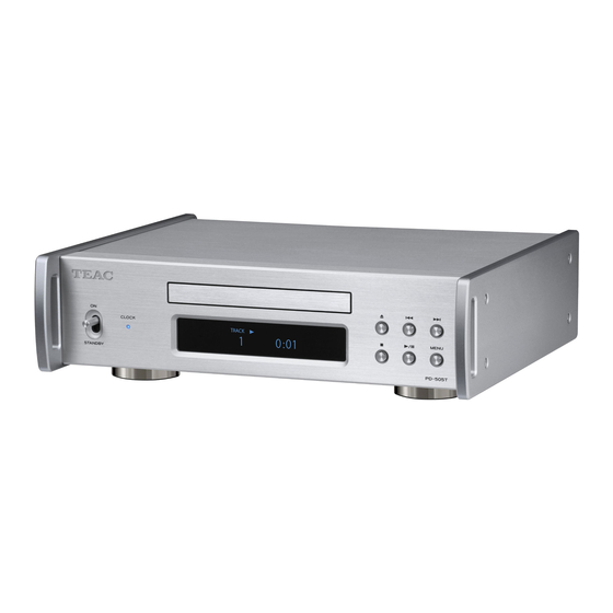 Teac PD-505T Owner's Manual