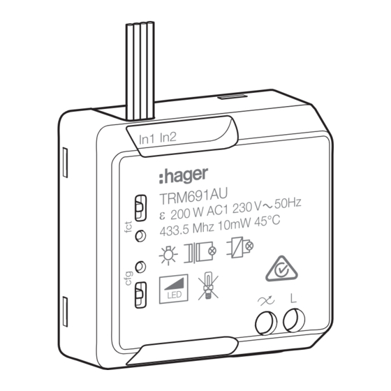 hager TRM691AU Manual