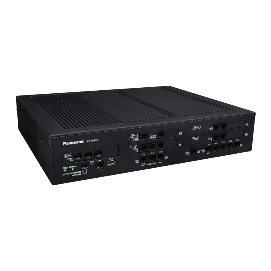 Panasonic KX-NS300 Manual | ManualsLib