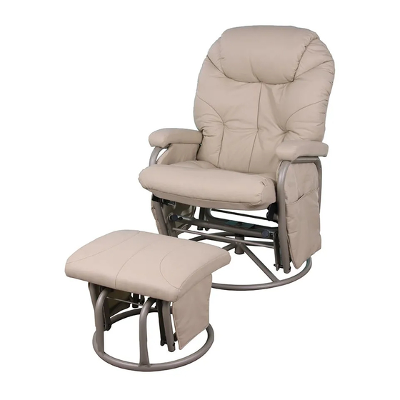 CHILDCARE GLIDER ROCKING CHAIR OTTOMAN