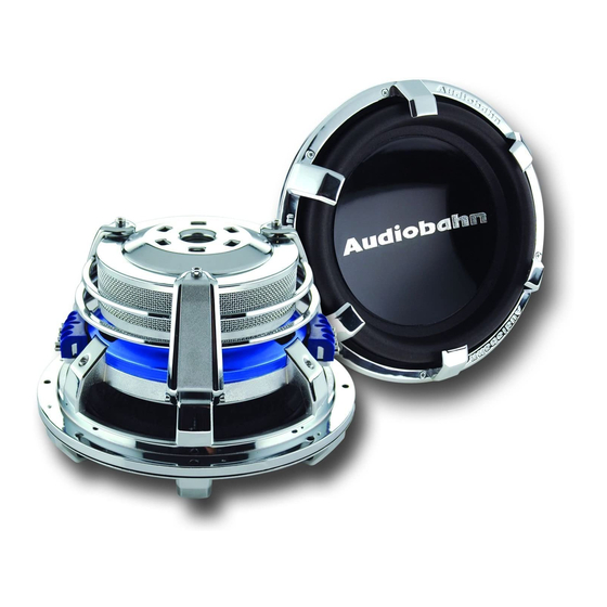 AudioBahn AW1000V Operating Instructions Manual