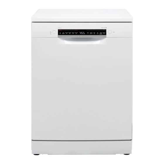 User Manuals: Bosch SMS4HAW40G Free-standing dishwasher