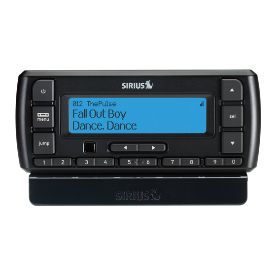 Sirius XM RAdio Stratus 6 Quick Start Manual