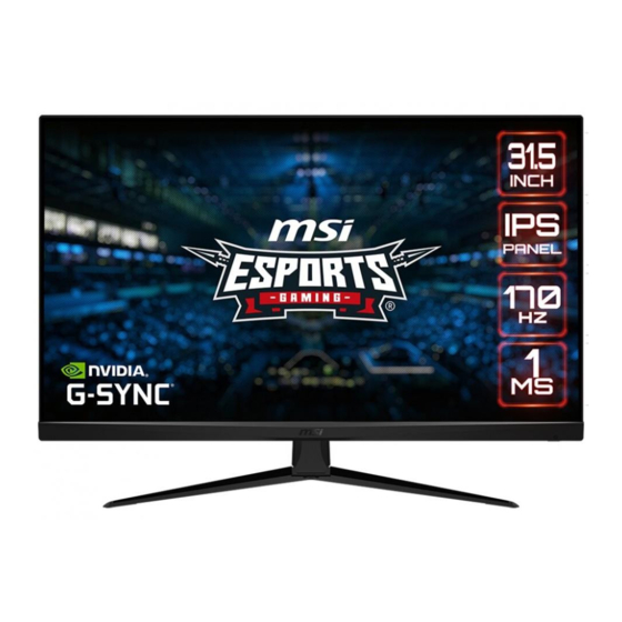 MSI MAG321QR-QD (3DB9) User Manual