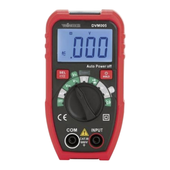 Velleman DVM005 User Manual