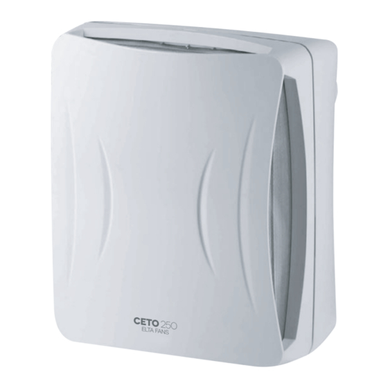 ELTA FANS CETO 250 Instruction Leaflet