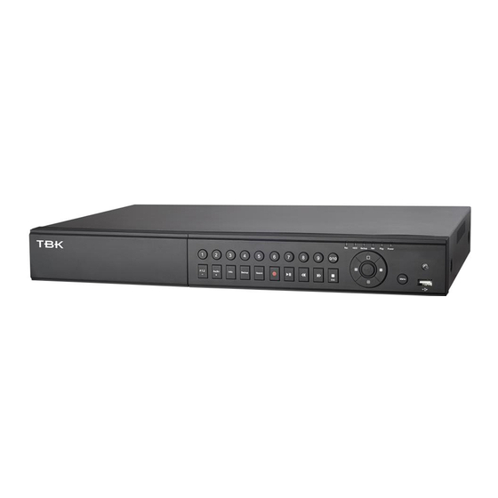 TBK vision NVR5016P8 User Manual