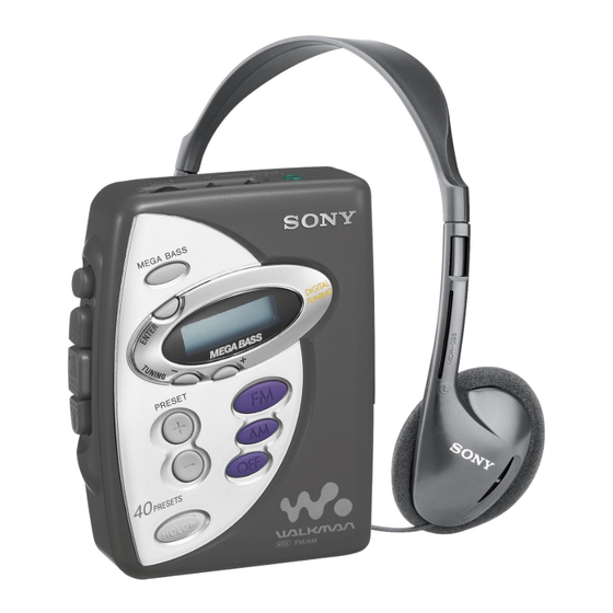 Sony Walkman WM-FX241 Specifications