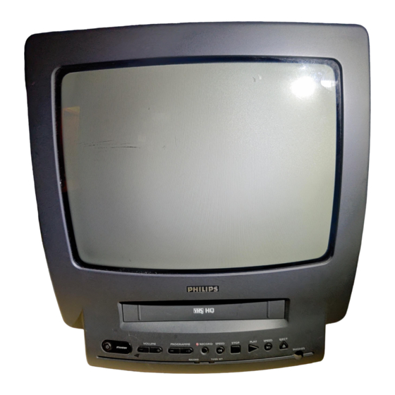 Philips 14TVCR240/05 Operating Instructions Manual