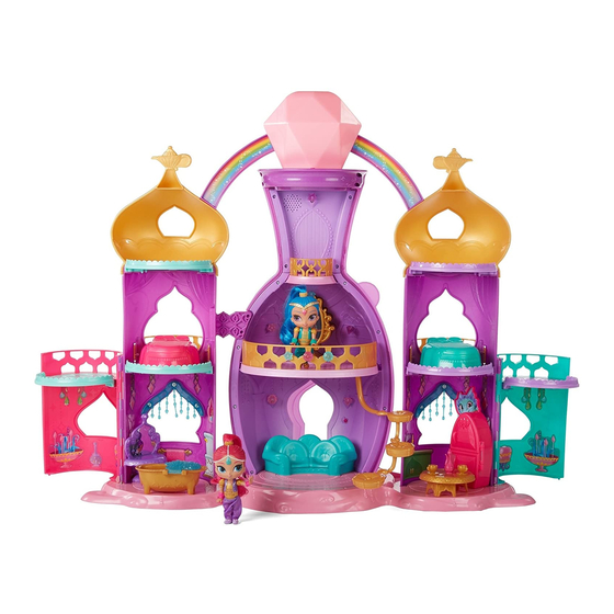 Fisher-Price Nickelodeon Shimmer and Shine Magical Light-Up Genie Palace FLV06 Assembly Instructions Manual