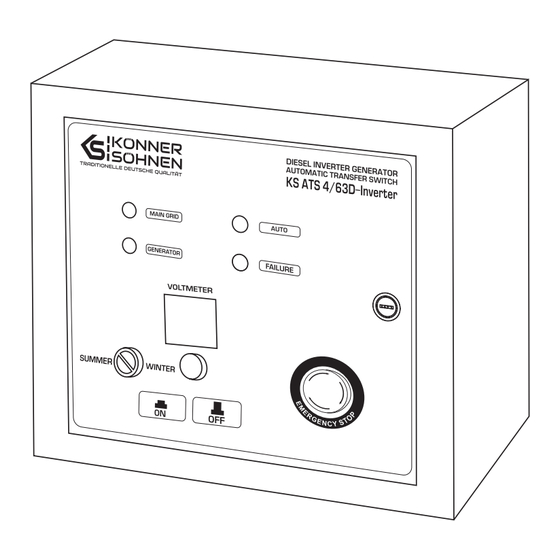 Könner & Söhnen KS ATS 4/63D-Inverter Manual