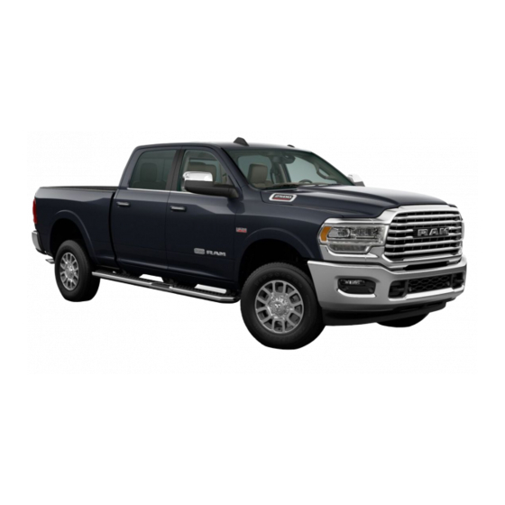 RAM  2500 2020 Quick Reference Manual