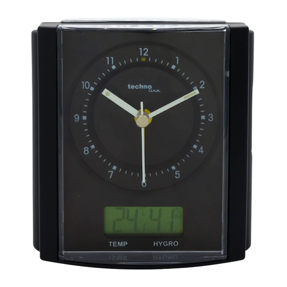 Techno Line WT 770 Alarm Clock Manuals